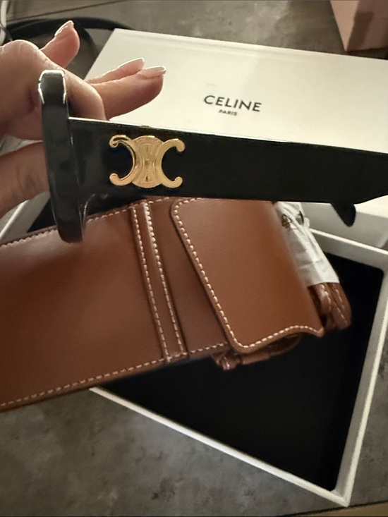 Celine Black Oval Sunglasses with Dark Lenses main image 6